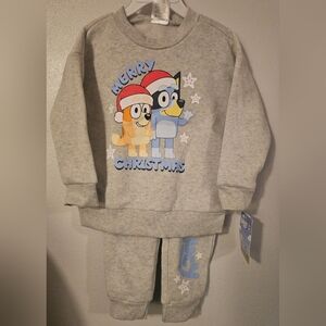 Bluey Bingo Graphic Sweatshirt and Joggers Sweatpants Set NWT size 3T